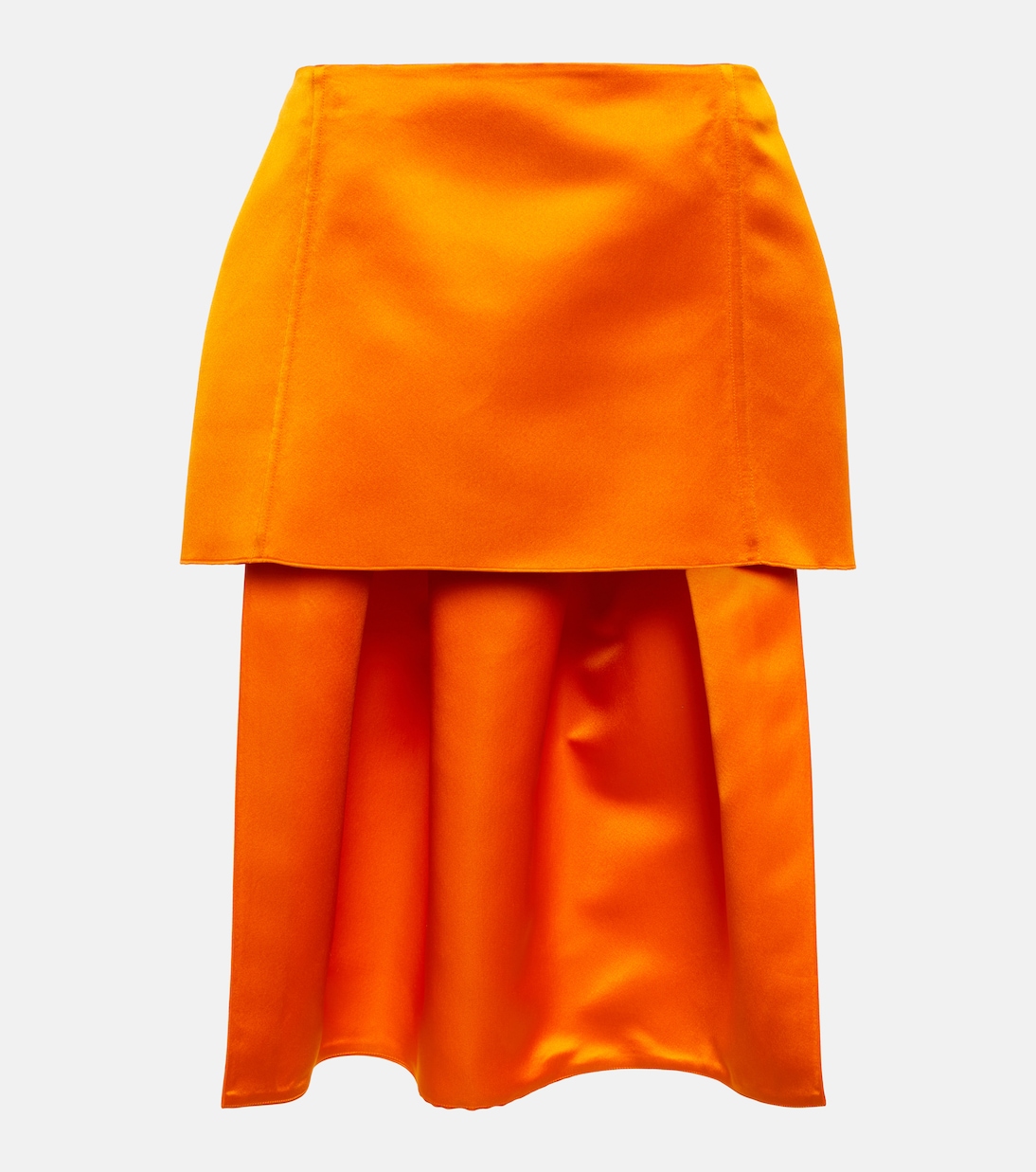 Юбка миди из шелкового атласа Prada, Arancio
Юбка миди из шелкового атласа Prada, Arancio