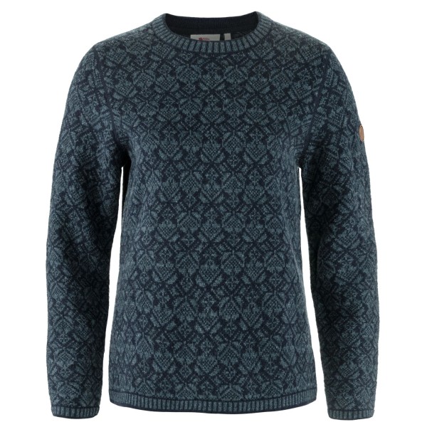 Женский зимний свитер с круглым вырезом - шерстяной свитер Fjällräven, синий
Женский зимний свитер с круглым вырезом - шерстяной свитер Fjällräven, синий