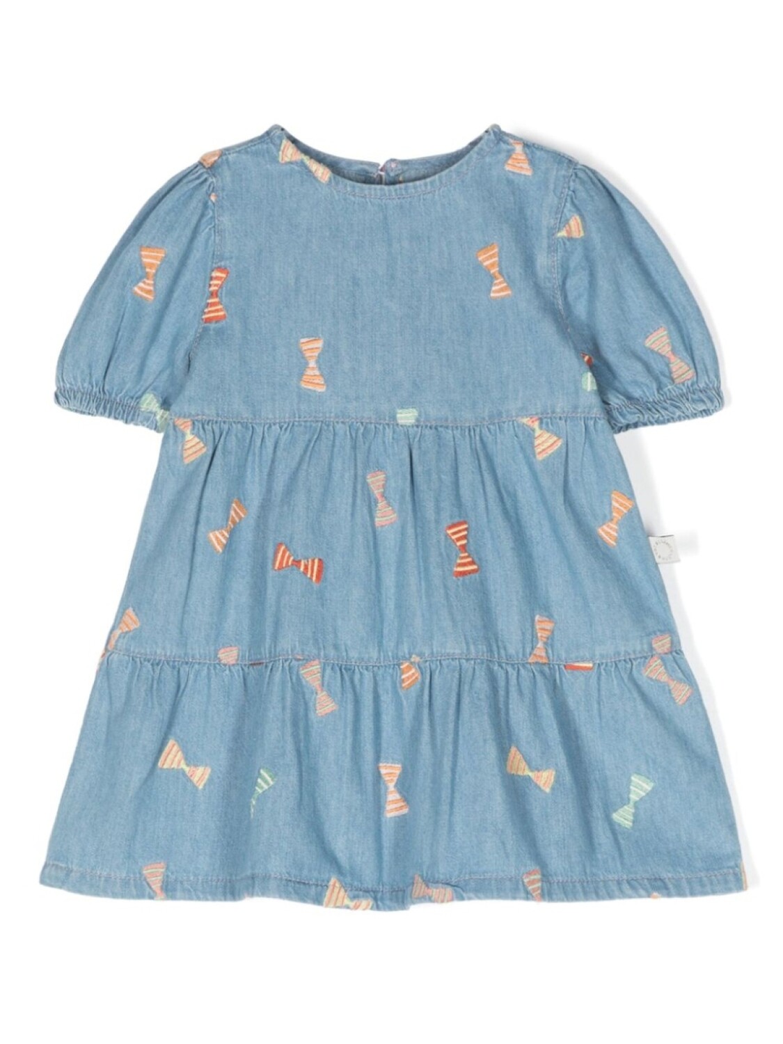 Stella McCartney Kids ярусное платье с вышивкой, синий
Stella McCartney Kids ярусное платье с вышивкой, синий