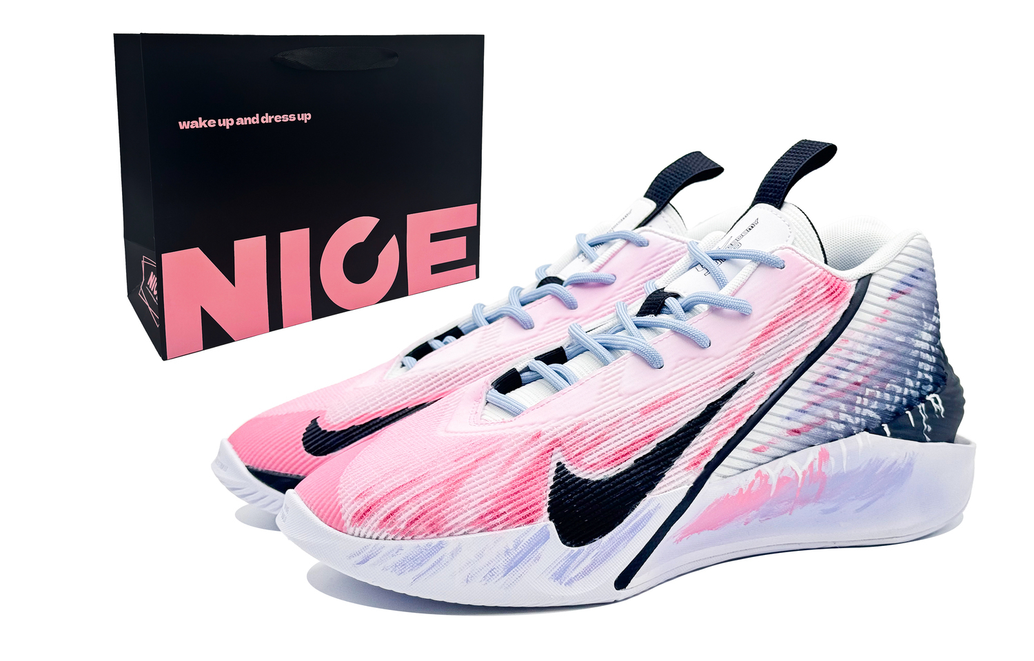 Nike G.T. Jump Academy сумка для покупок, Pink Breeze амортизация, износостойкие высокие баскетбольные кроссовки мужские розово-фиолетовые
Nike G.T. Jump Academy сумка для покупок, Pink Breeze амортизация, износостойкие высокие баскетбольные кроссовки мужские розово-фиолетовые