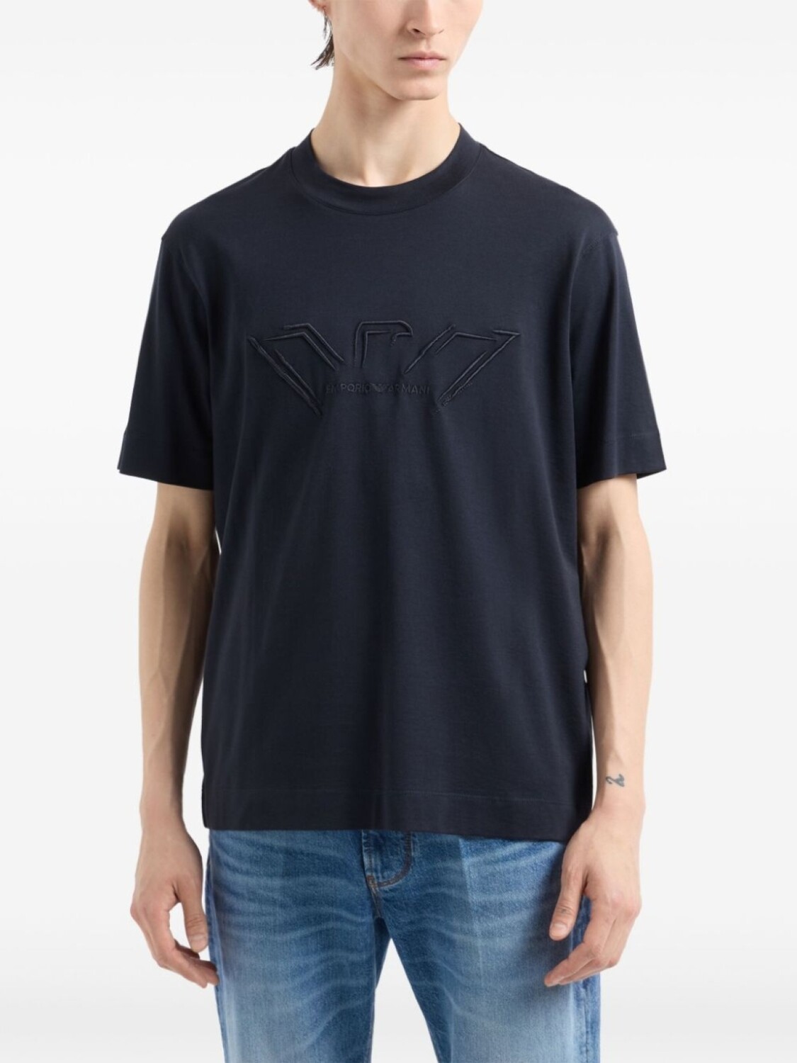 Emporio Armani футболка из джерси с логотипом, синий
Emporio Armani футболка из джерси с логотипом, синий