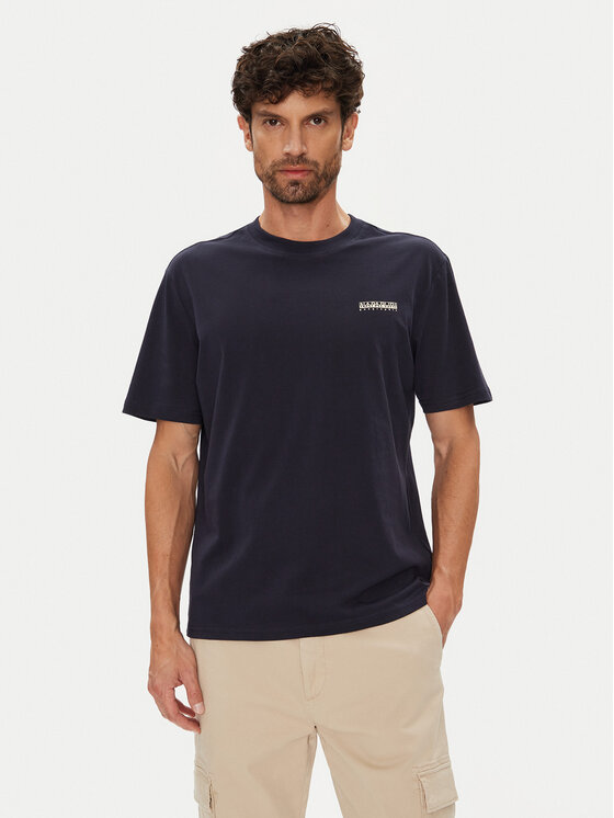 Футболка regular fit Smallbox NP0A88TR Napapijri, синий 
Футболка regular fit Smallbox NP0A88TR Napapijri, синий