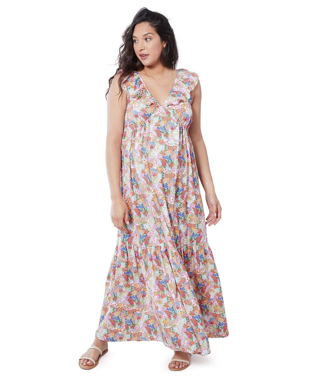 Женское многоуровневое платье макси с рюшами и рукавами для беременных Ingrid + Isabel
Женское многоуровневое платье макси с рюшами и рукавами для беременных Ingrid + Isabel