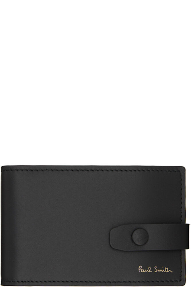 Визитница из черной кожи с фирменной полоской Paul Smith
Визитница из черной кожи с фирменной полоской Paul Smith