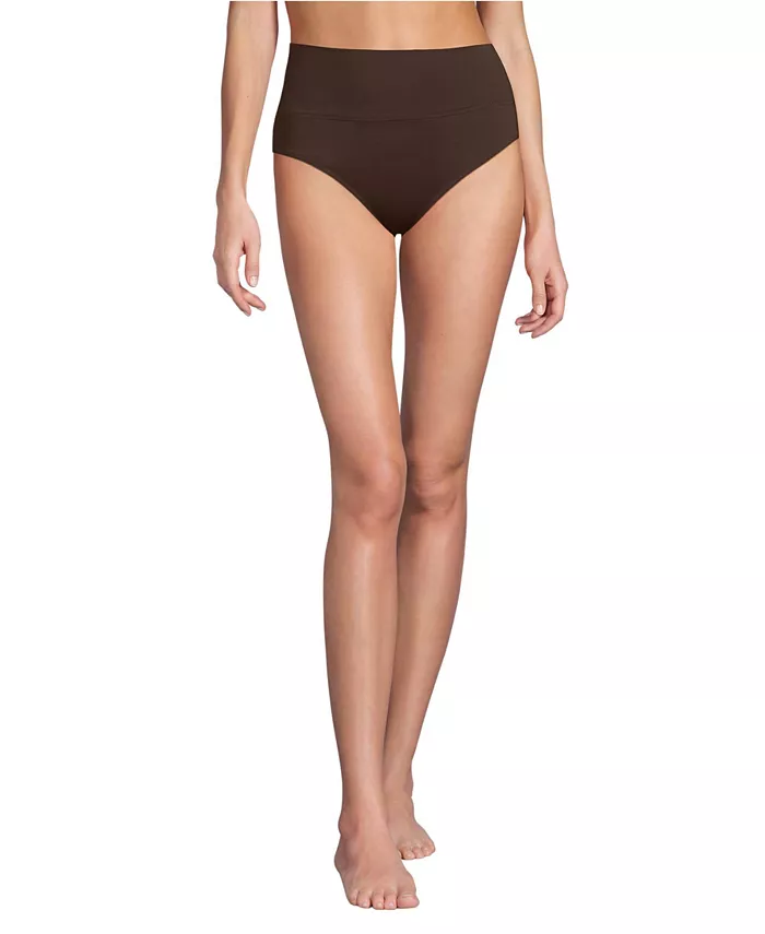 Женские плавки-бикини с высокой талией без защипов Lands' End, коричневый
Женские плавки-бикини с высокой талией без защипов Lands' End, коричневый