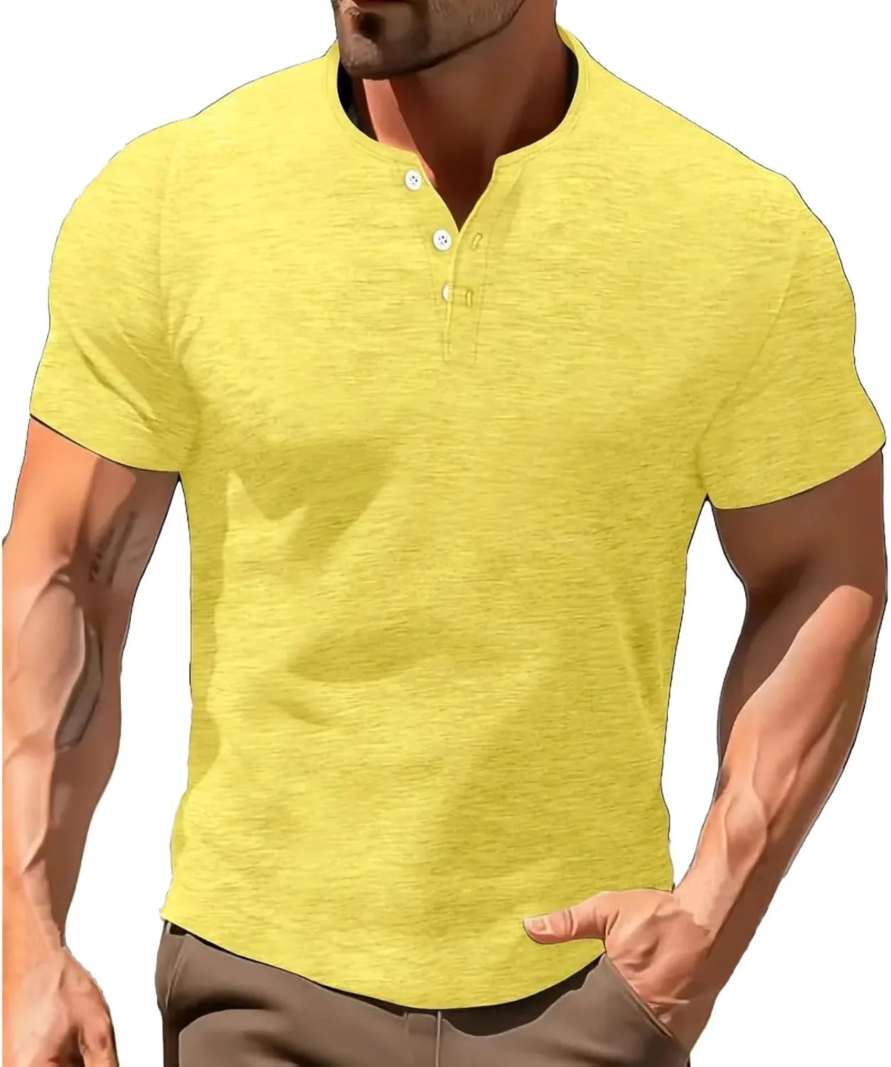 Мужская футболка хенли slim fit для тренировок
Мужская футболка хенли slim fit для тренировок