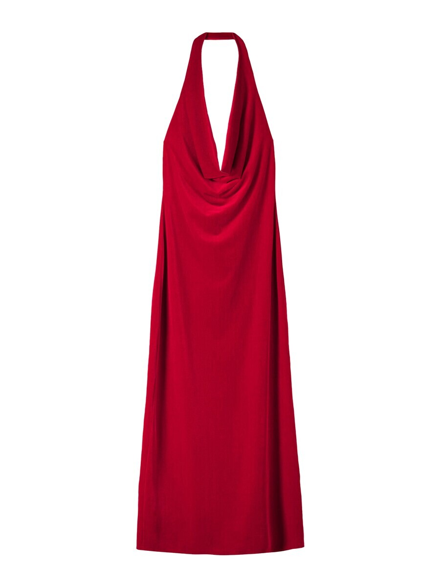 Платье миди Bershka Dress, красный 
Платье миди Bershka Dress, красный