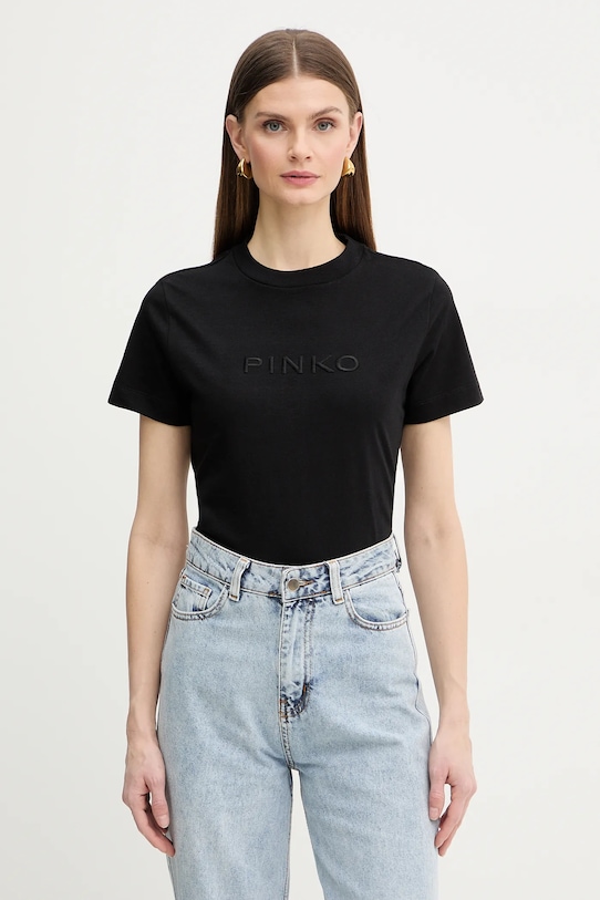 Хлопковая футболка Pinko, черный
Хлопковая футболка Pinko, черный