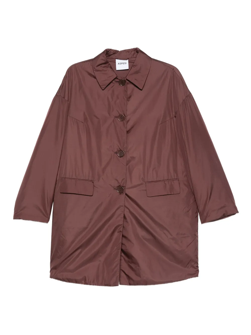 Пальто с застежкой на пуговицы и карманами-клапанами ASPESI, коричневый
Пальто с застежкой на пуговицы и карманами-клапанами ASPESI, коричневый