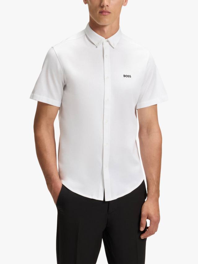 BOSS Regular Fit рубашка из 4-Way Stretch джерси HUGO BOSS, White
BOSS Regular Fit рубашка из 4-Way Stretch джерси HUGO BOSS, White
