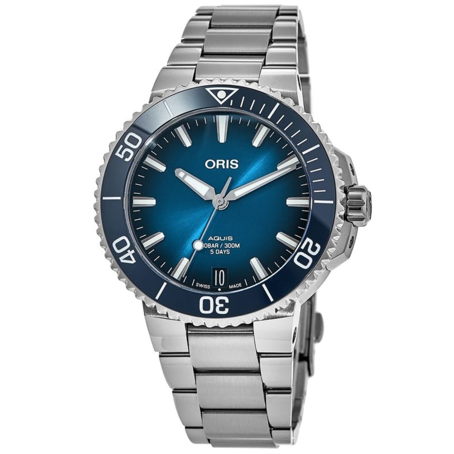 Oris Aquis Aquispro Date Calibre 400, стальной корпус, синий циферблат, мужские часы 01 400 7769 4135-07 8 22 09PEB
Oris Aquis Aquispro Date Calibre 400, стальной корпус, синий циферблат, мужские часы 01 400 7769 4135-07 8 22 09PEB