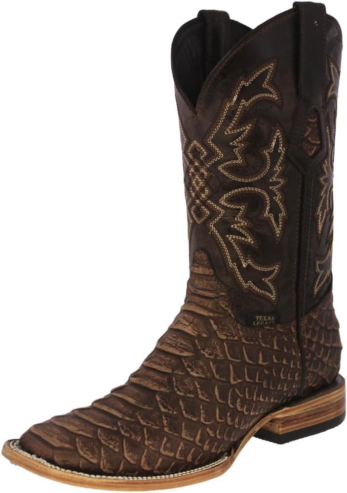Мужские коричневые вестерн-сапоги Texas Legacy с рисунком змеиной кожи и квадратным носком
Мужские коричневые вестерн-сапоги Texas Legacy с рисунком змеиной кожи и квадратным носком