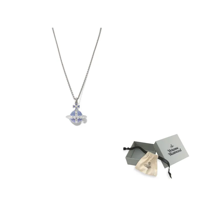 Vivienne Westwood Латунное ожерелье для женщин светло-голубого цвета
Vivienne Westwood Латунное ожерелье для женщин светло-голубого цвета