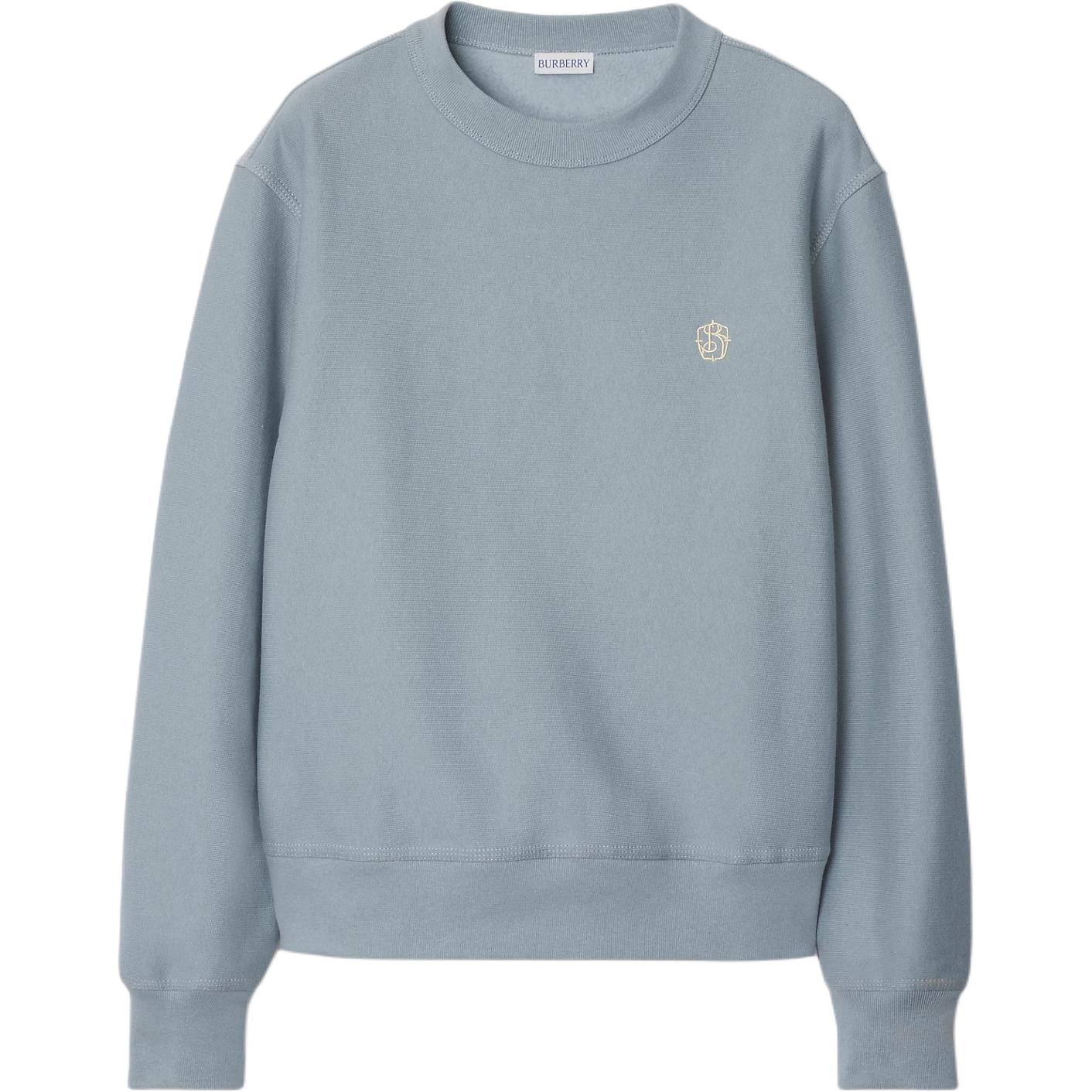 Хлопковый свитшот с вышитым логотипом Burberry, синий
Хлопковый свитшот с вышитым логотипом Burberry, синий
