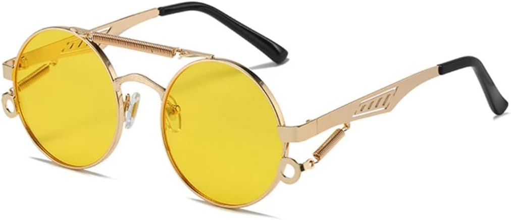 Ретро металлические круглые солнцезащитные очки с двойной перемычкой для женщин, модные очки с градиентным зеркальным покрытием для мужчин, трендовый панк-стиль, весна VRTRFFTR, Golden Yellow
Ретро металлические круглые солнцезащитные очки с двойной перемычкой для женщин, модные очки с градиентным зеркальным покрытием для мужчин, трендовый панк-стиль, весна VRTRFFTR, Golden Yellow