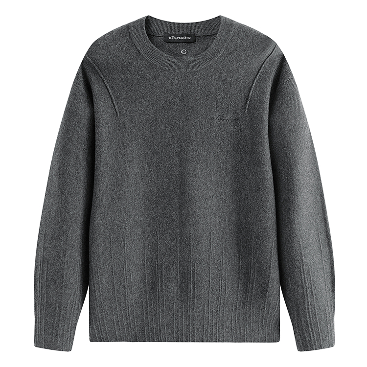 PEACEBIRD MEN Свитер мужской Cold Lava Gray 1 с круглой горловиной Moderate
PEACEBIRD MEN Свитер мужской Cold Lava Gray 1 с круглой горловиной Moderate