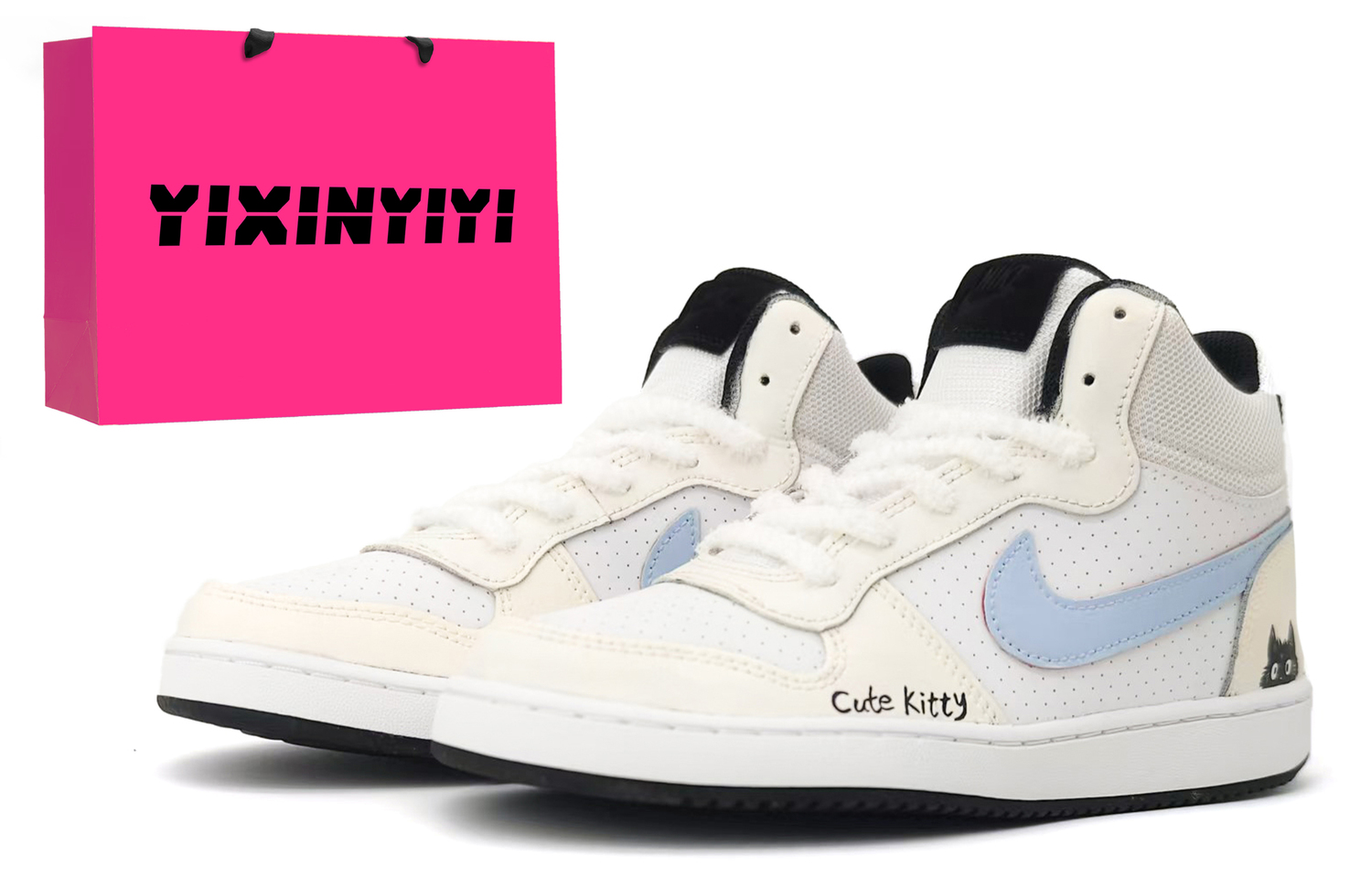 Nike Детские скейтбордистские кроссовки Court Borough Cloud Meow Light Leap с увеличенной высотой, средней высоты, светло-голубые, унисекс
Nike Детские скейтбордистские кроссовки Court Borough Cloud Meow Light Leap с увеличенной высотой, средней высоты, светло-голубые, унисекс