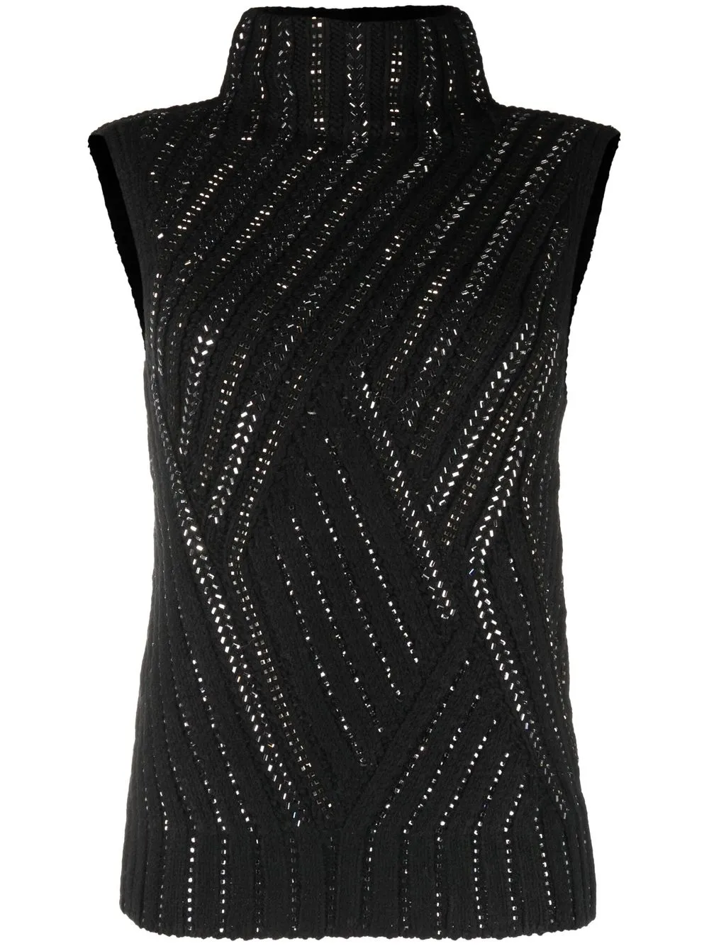 Декорированный топ с высоким воротником Ermanno Scervino, черный
Декорированный топ с высоким воротником Ermanno Scervino, черный