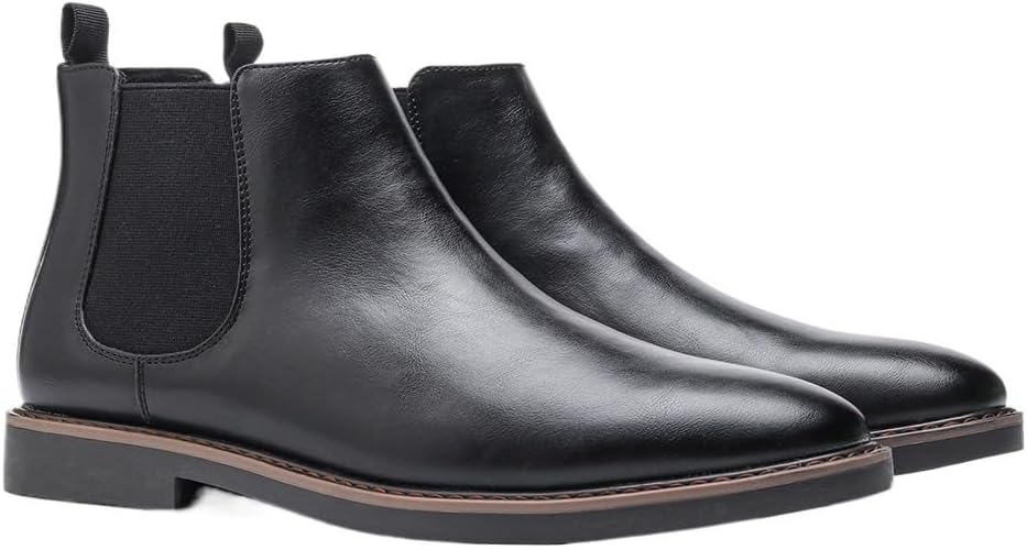 Мужские ботинки Челси из кожи, удобные, на низком каблуке, с легким процессом надевания, для повседневной и официальной носки Zestrelax, черный
Мужские ботинки Челси из кожи, удобные, на низком каблуке, с легким процессом надевания, для повседневной и официальной носки Zestrelax, черный