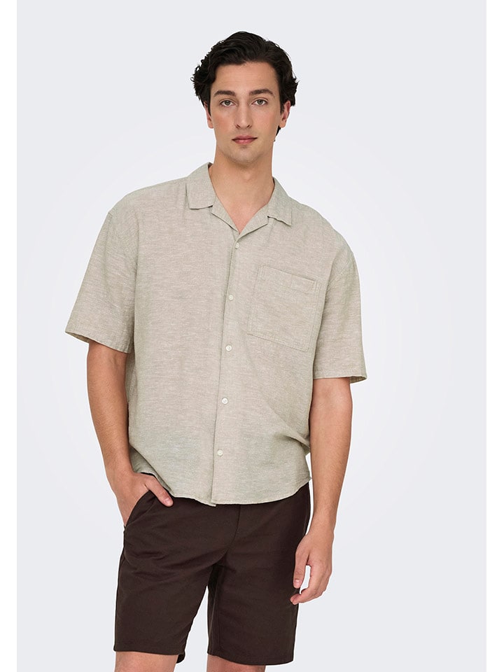 Рубашка ONLY & SONS, бежевый
Рубашка ONLY & SONS, бежевый