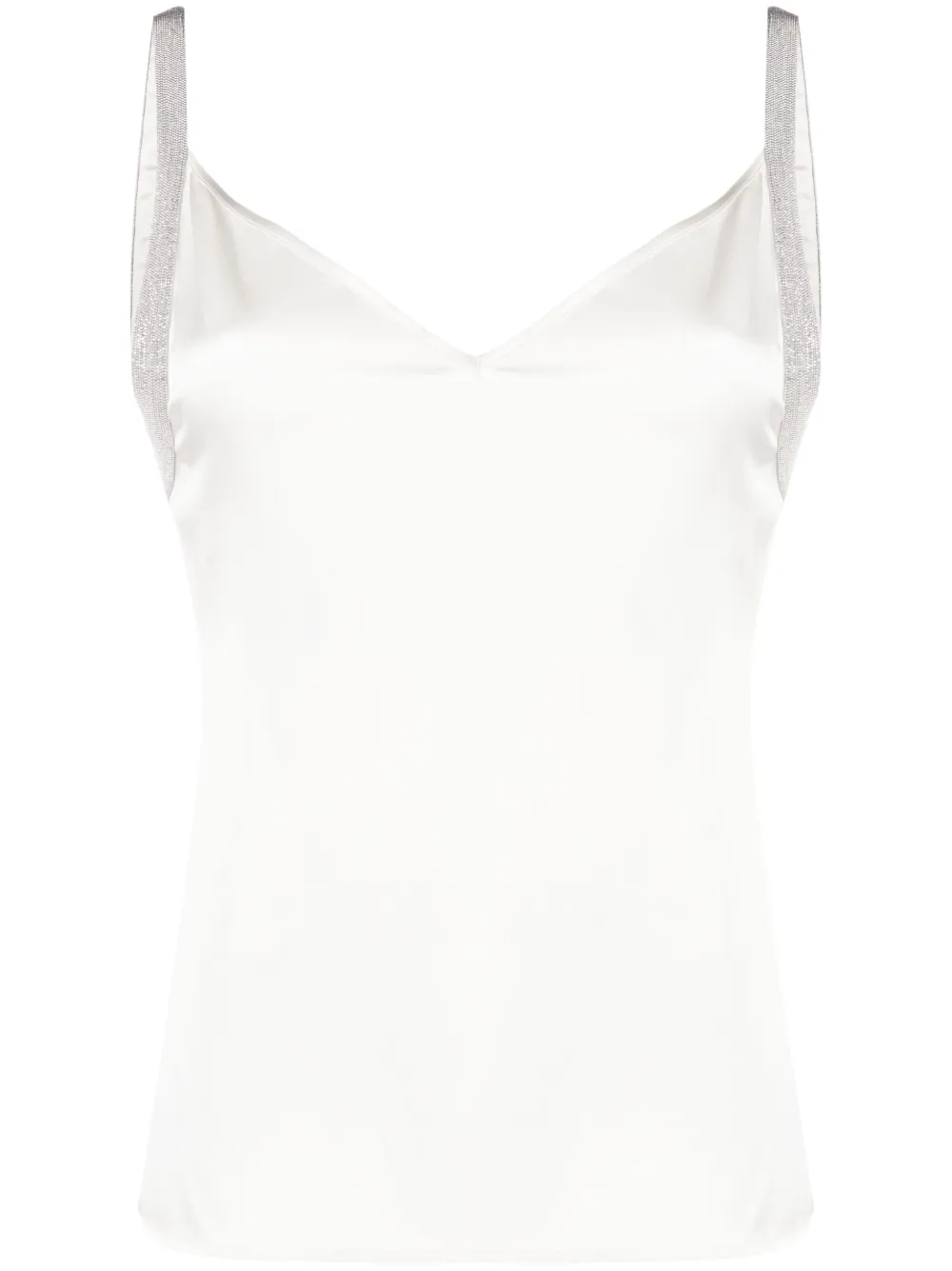 Атласный топ на бретелях с эффектом металлик Fabiana Filippi, нейтральный
Атласный топ на бретелях с эффектом металлик Fabiana Filippi, нейтральный