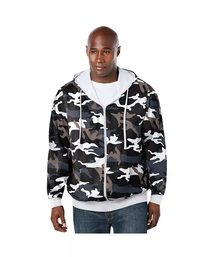 Большая и высокая модель от KingSize с полной молнией и утепленный толстовкой с капюшоном Boulder Creek, черный
Большая и высокая модель от KingSize с полной молнией и утепленный толстовкой с капюшоном Boulder Creek, черный