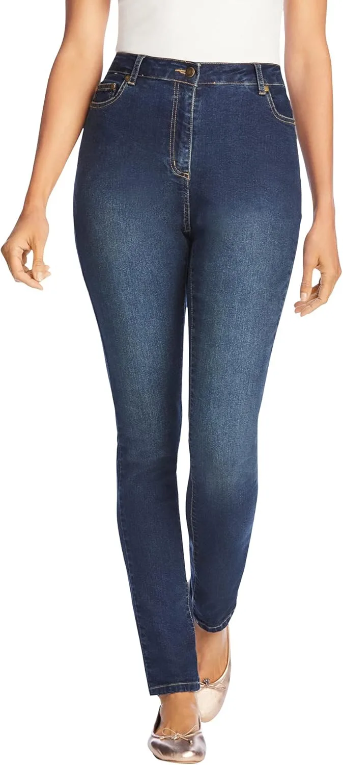 Woman Within Plus Size Stretch-Denim Slim-Leg Five-Pocket Jeans
Woman Within Plus Size Stretch-Denim Slim-Leg Five-Pocket Jeans