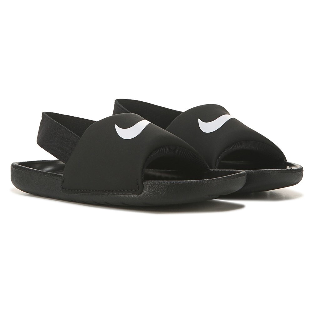 Детские сандалии-шлепанцы Kawa для малышей/малышей Nike, черный 
Детские сандалии-шлепанцы Kawa для малышей/малышей Nike, черный