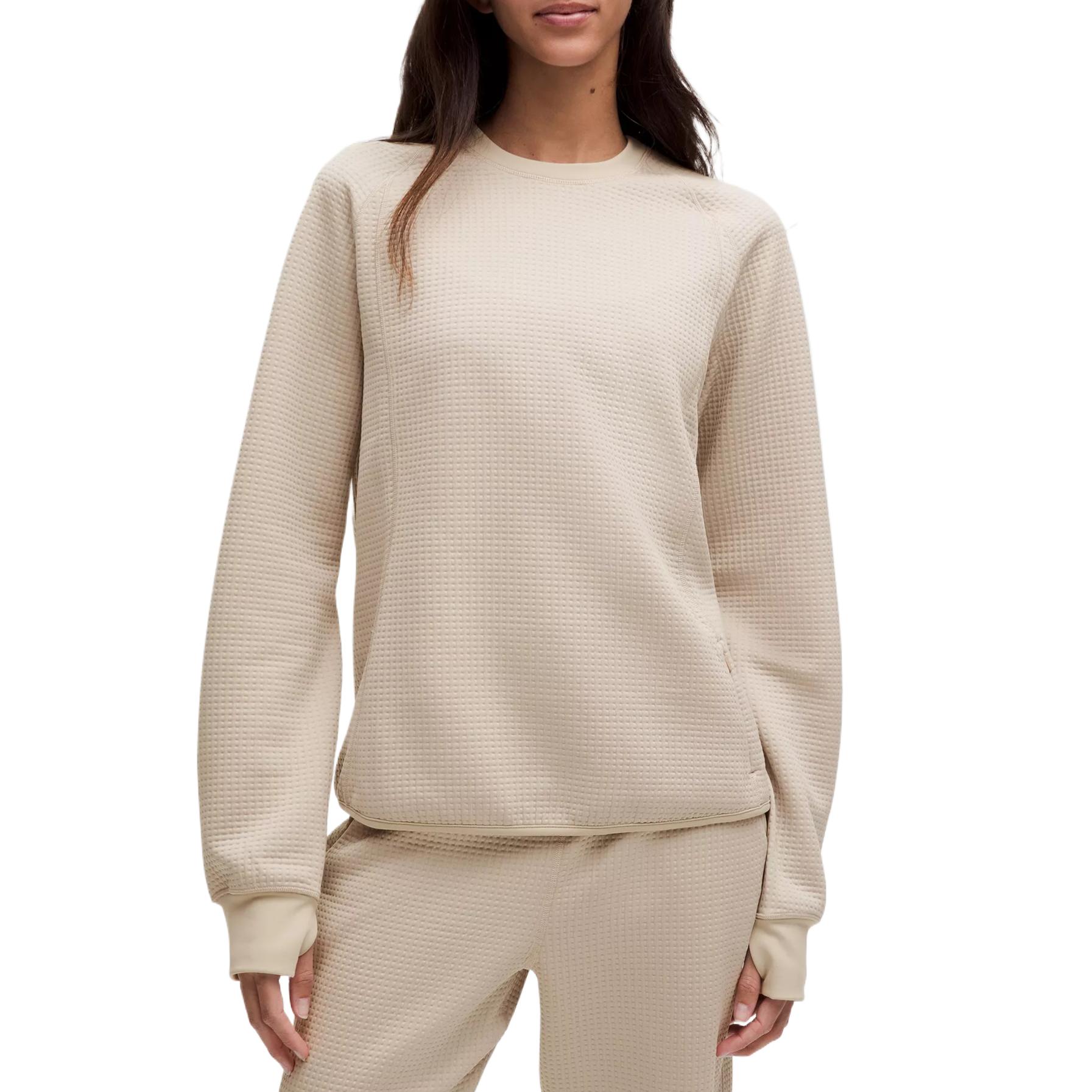 CrewneckLong Sleeve Waffle Knit Sweatshirt Women's Lululemon, белый
CrewneckLong Sleeve Waffle Knit Sweatshirt Women's Lululemon, белый