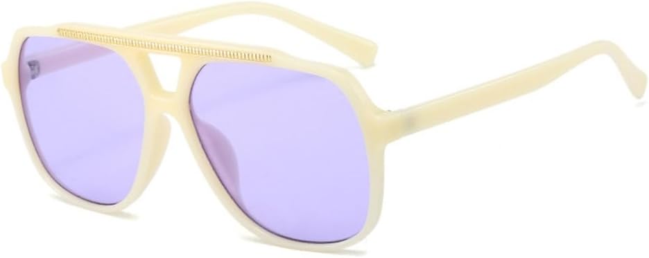 Винтажные женские солнцезащитные очки с двойной перемычкой, модные сине-желтые очки с защитой от УФ-излучения UV400, модные мужские солнцезащитные очки с градиентным переходом generic, Beige Purple
Винтажные женские солнцезащитные очки с двойной перемычкой, модные сине-желтые очки с защитой от УФ-излучения UV400, модные мужские солнцезащитные очки с градиентным переходом generic, Beige Purple