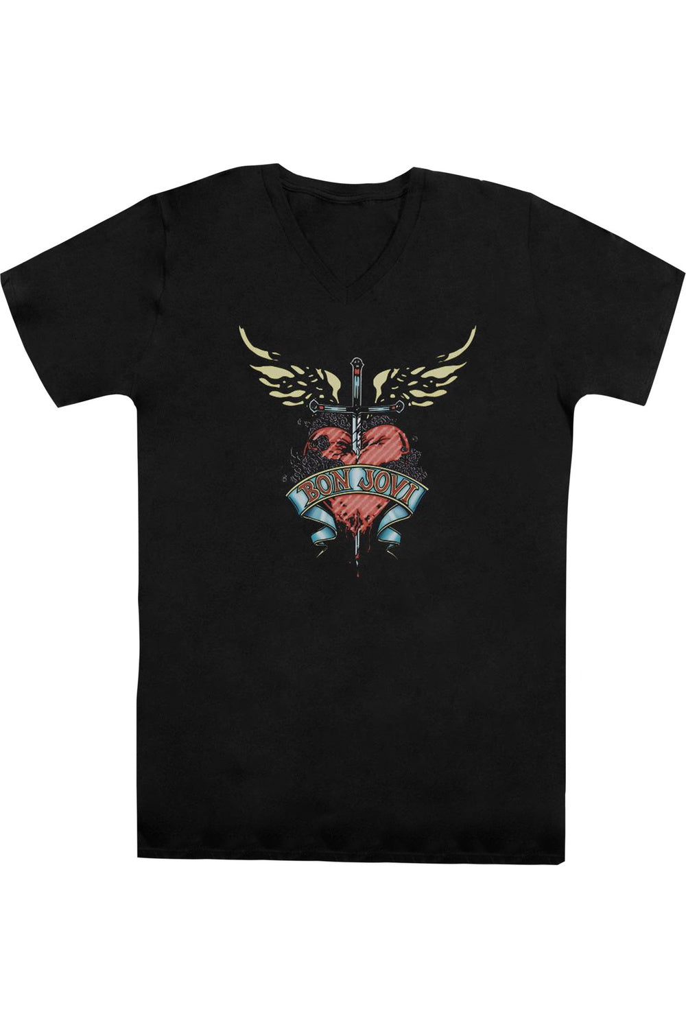 Футболка Bon Jovi Daggered с коротким рукавом и V-образным вырезом для взрослых из хлопка премиум-класса Gildan
Футболка Bon Jovi Daggered с коротким рукавом и V-образным вырезом для взрослых из хлопка премиум-класса Gildan
