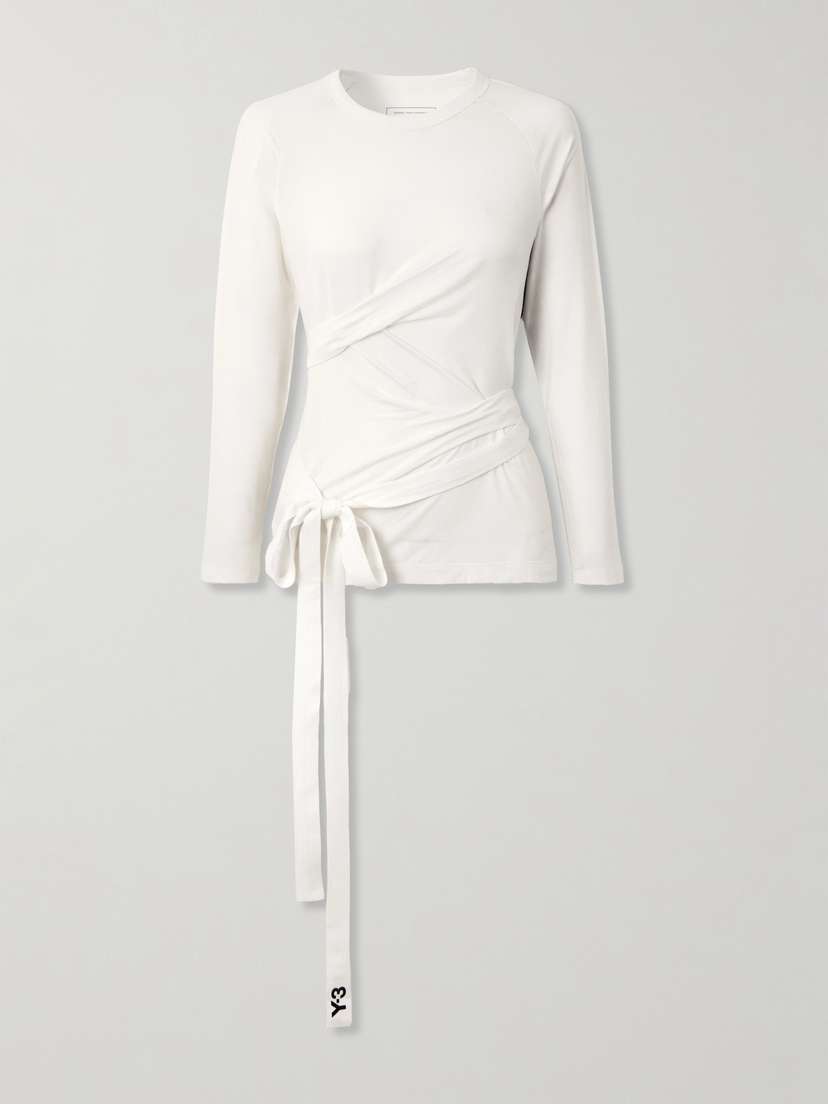 Футболка Y-3 из трикотажа с лиоцеллом в полоску с завязками Adidas Originals, белый
Футболка Y-3 из трикотажа с лиоцеллом в полоску с завязками Adidas Originals, белый