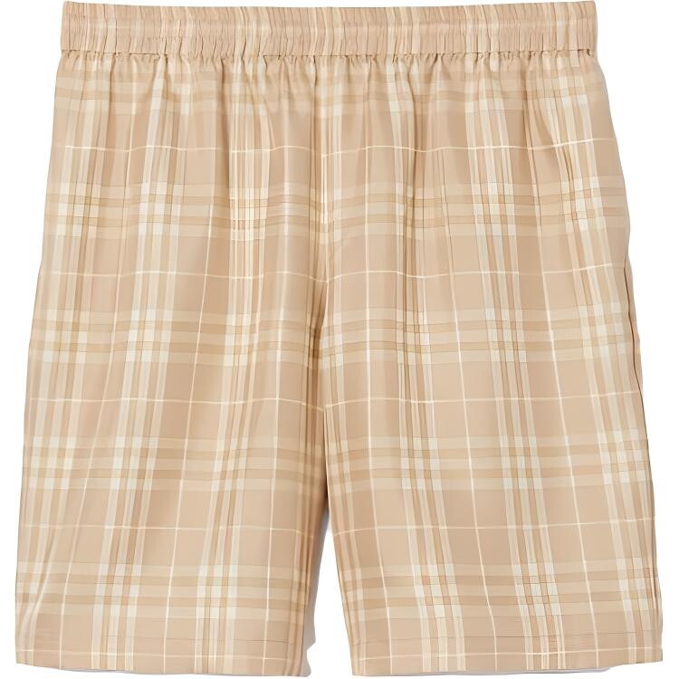 Повседневные шорты мужские мягкие желто-коричневые Burberry, коричневый 
Повседневные шорты мужские мягкие желто-коричневые Burberry, коричневый