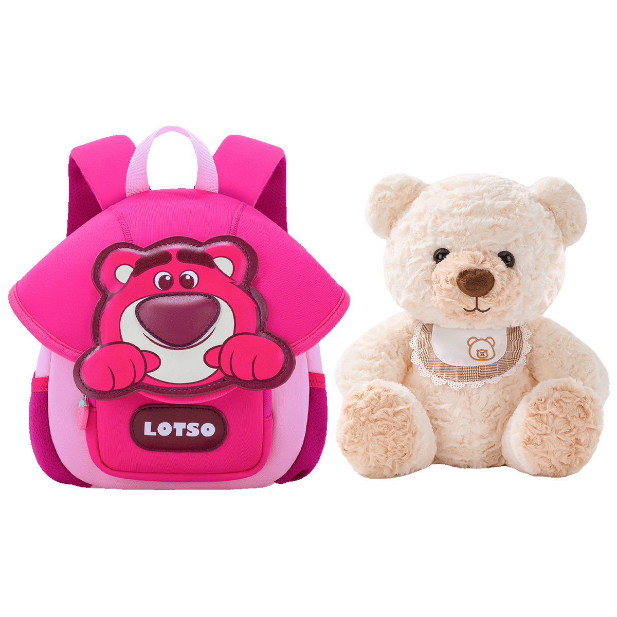 Disney Сумка-рюкзак для малышей серии Strawberry Bear из неопрена с покрытием PU, детский розовый/синий
Disney Сумка-рюкзак для малышей серии Strawberry Bear из неопрена с покрытием PU, детский розовый/синий