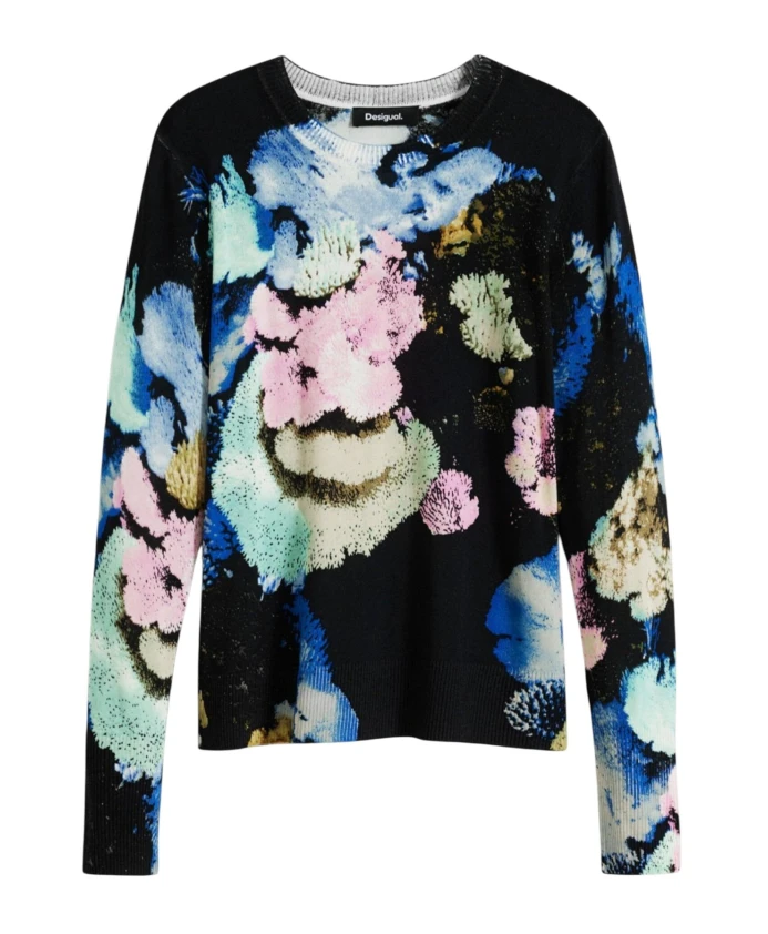 Женский свитер с абстрактным принтом Desigual, синий
Женский свитер с абстрактным принтом Desigual, синий