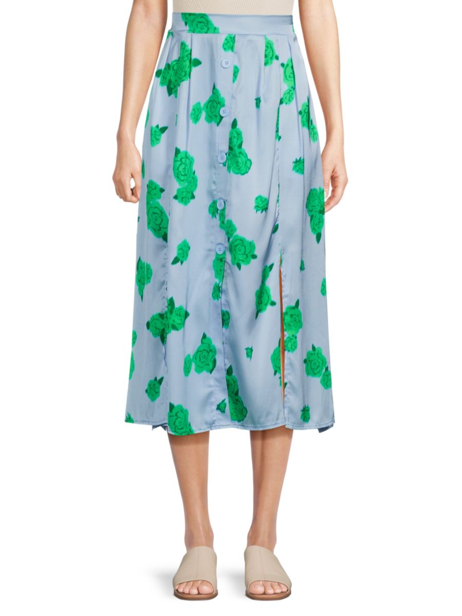 Юбка миди с цветочным разрезом Area Stars, светло-синий
Юбка миди с цветочным разрезом Area Stars, светло-синий