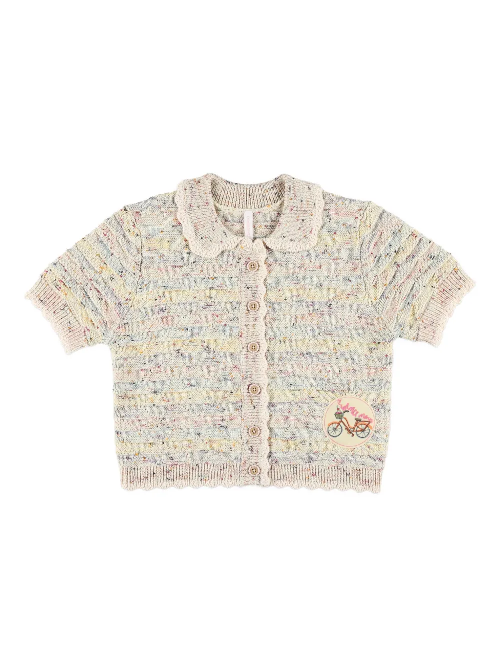 Фактурный кардиган с короткими рукавами ZIMMERMANN Kids, нейтральный
Фактурный кардиган с короткими рукавами ZIMMERMANN Kids, нейтральный