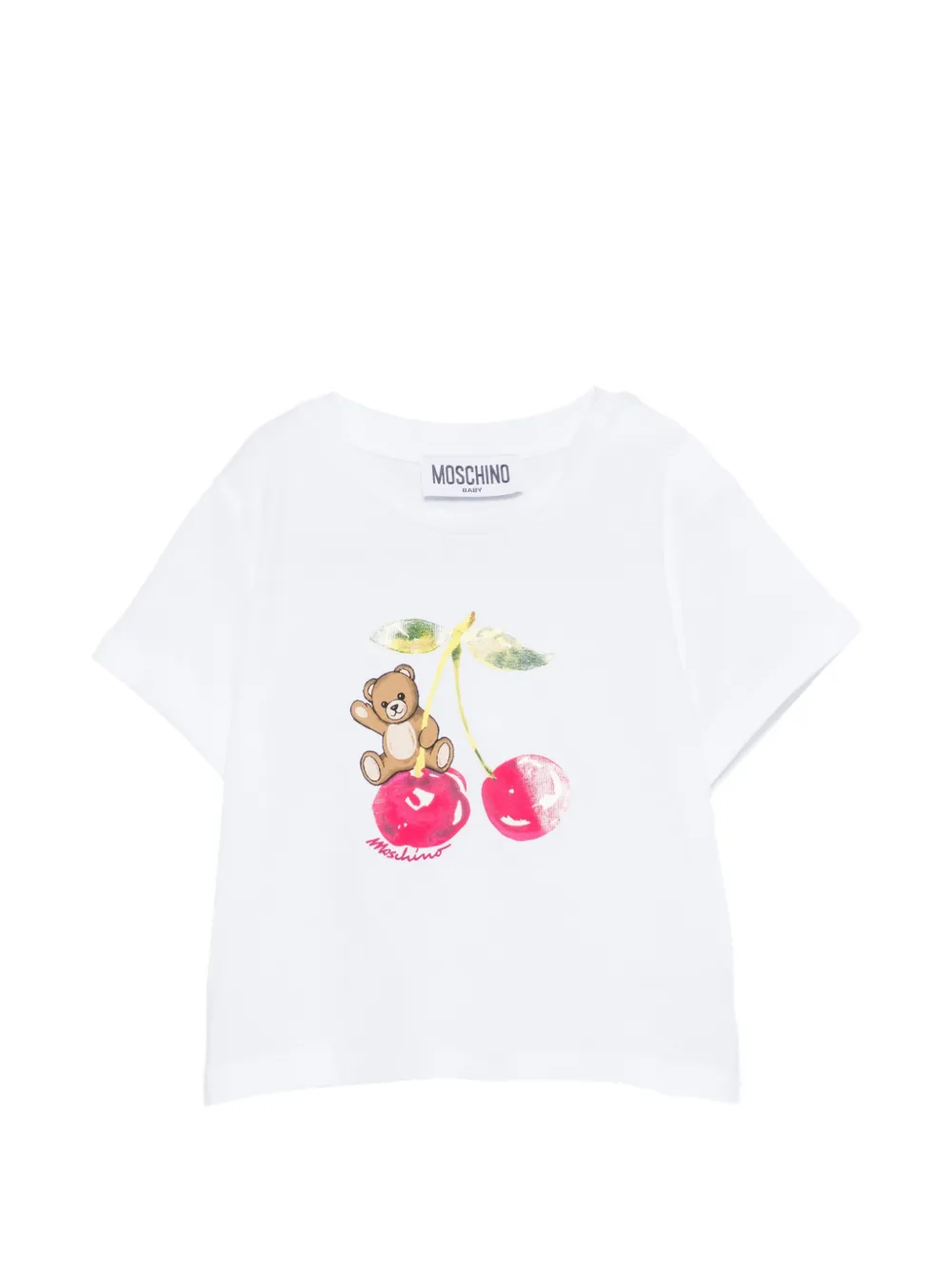 Футболка с короткими рукавами и принтом Moschino Kids, белый
Футболка с короткими рукавами и принтом Moschino Kids, белый