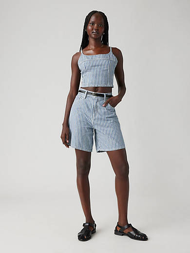 Женские мешковатые шорты с высокой посадкой Levi's, цвет Mischa Stripe Short - Blue
Женские мешковатые шорты с высокой посадкой Levi's, цвет Mischa Stripe Short - Blue