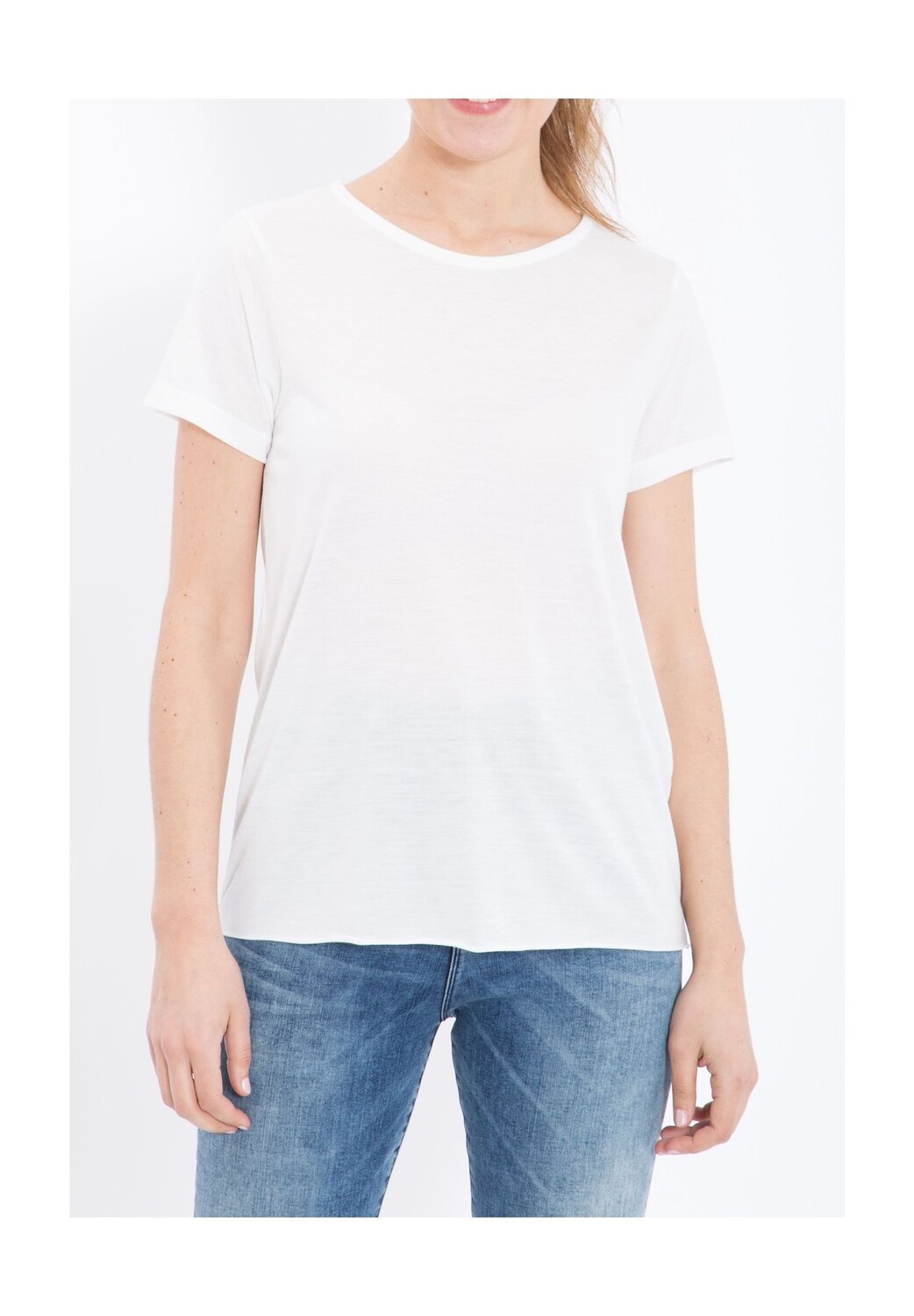 Футболка из мягкой, струящейся смесовой вискозы Queen Kerosin, кремовый 
Футболка из мягкой, струящейся смесовой вискозы Queen Kerosin, кремовый