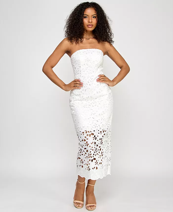 Платье миди с кружевными люверсами для юниоров KATIA RAE, белый
Платье миди с кружевными люверсами для юниоров KATIA RAE, белый