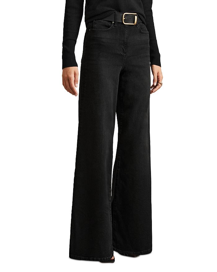 Джинсы Ameria High Rise Wide Leg черного цвета REISS, черный
Джинсы Ameria High Rise Wide Leg черного цвета REISS, черный