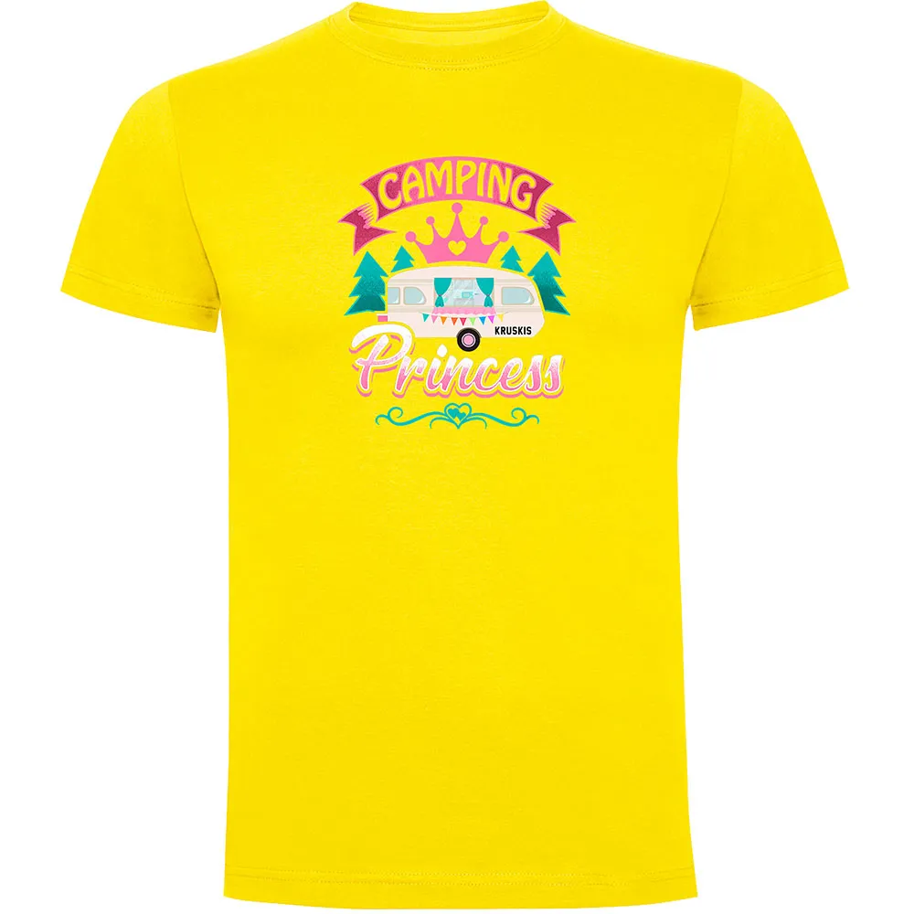 Футболка с коротким рукавом Kruskis Camping Princess, желтый 
Футболка с коротким рукавом Kruskis Camping Princess, желтый
