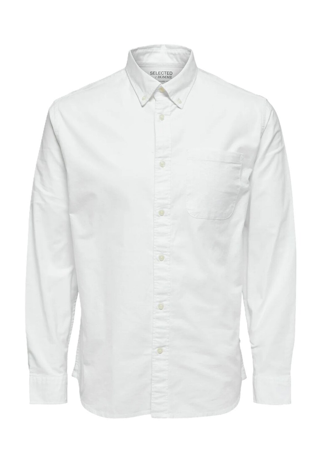 Рубашка повседневная, стандартного кроя, с длинным рукавом, воротник на пуговицах, мужская SELECTED, белый
Рубашка повседневная, стандартного кроя, с длинным рукавом, воротник на пуговицах, мужская SELECTED, белый