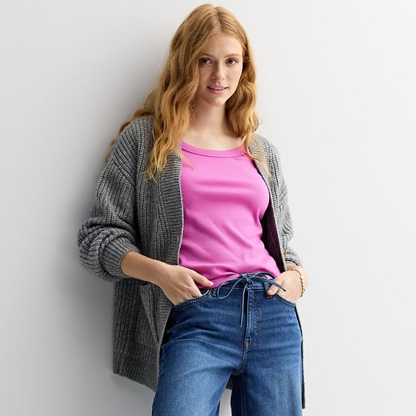 Женский уютный оверсайз кардиган Sonoma Goods For Life, Dark Grey Heather
Женский уютный оверсайз кардиган Sonoma Goods For Life, Dark Grey Heather