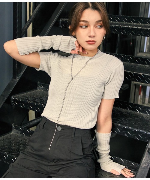 Трикотажный топ в рубчик с нарукавниками ANAP, светло-серый
Трикотажный топ в рубчик с нарукавниками ANAP, светло-серый