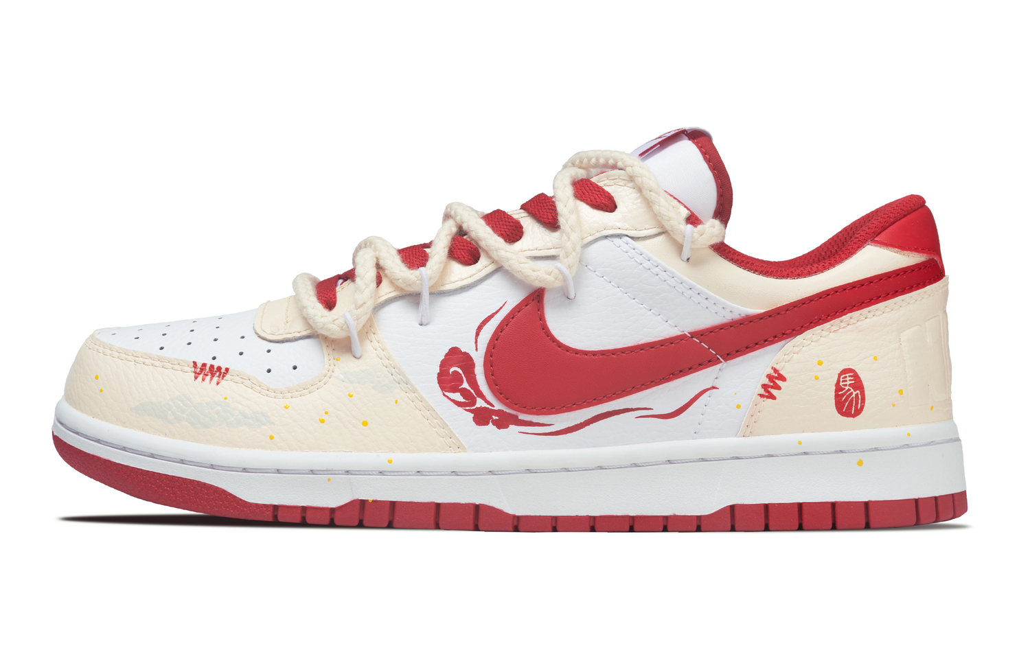 Nike Кроссовки для скейтбординга Big CNY Year Of The Horse Slip Resistant Abrasion Resistant низкие мужские бежево-красные
Nike Кроссовки для скейтбординга Big CNY Year Of The Horse Slip Resistant Abrasion Resistant низкие мужские бежево-красные