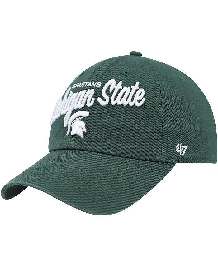 Женская зеленая регулируемая шляпа Michigan State Spartans Phoebe Clean Up '47 Brand, зеленый
Женская зеленая регулируемая шляпа Michigan State Spartans Phoebe Clean Up '47 Brand, зеленый
