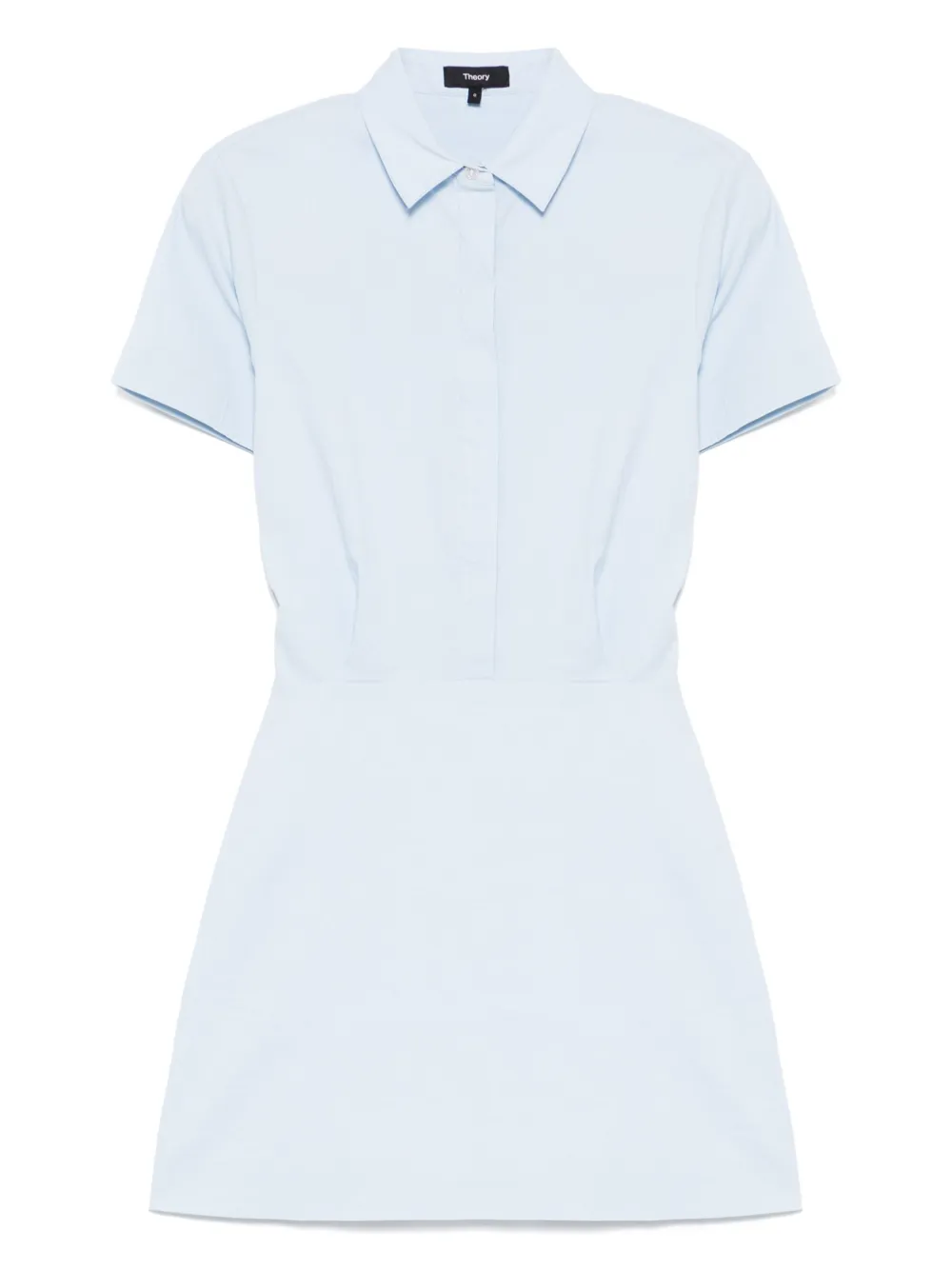 Платье А-силуэта с короткими рукавами Theory, синий
Платье А-силуэта с короткими рукавами Theory, синий