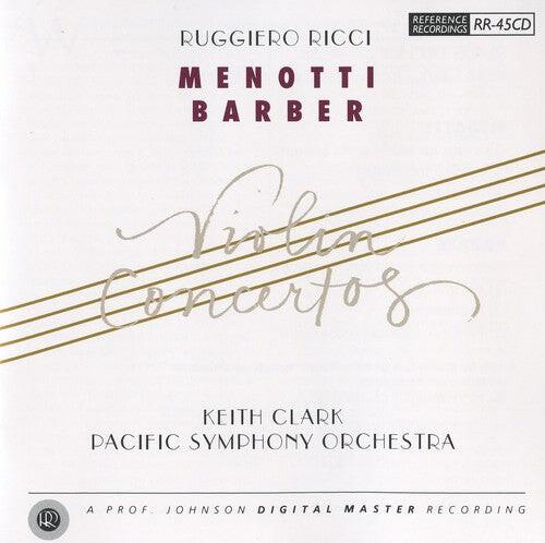 CD диск Menotti / Barber / Ricci / Clark / Pacific So: Violin Concertos
CD диск Menotti / Barber / Ricci / Clark / Pacific So: Violin Concertos